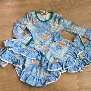 EUC - Matilda Jane deer and woods twirl dress size 2